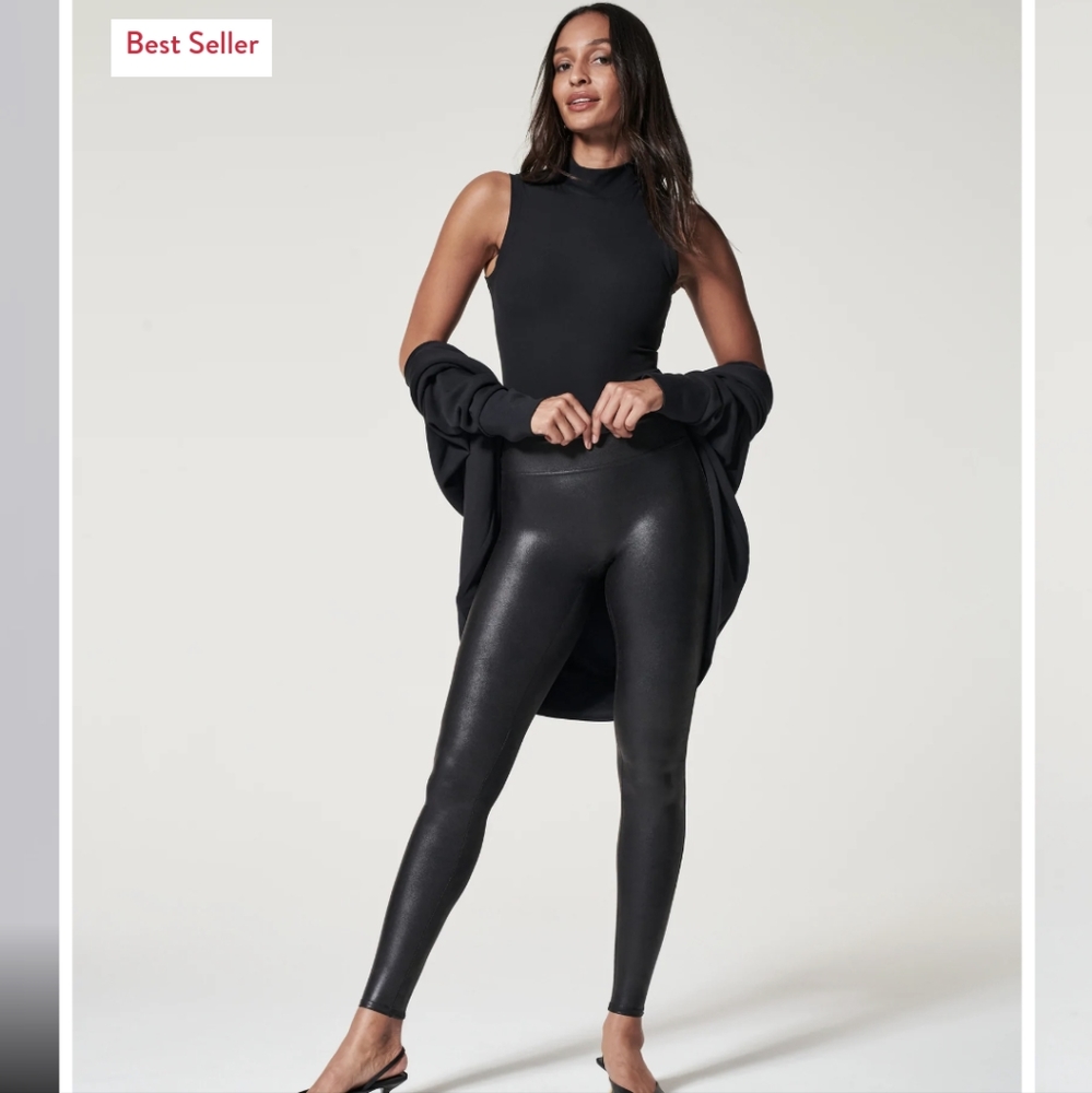 NWOT!! Small TALL - SPANX Faux Leather Leggings